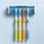 Foreign Holics Self-Adhesive Plastic Toothbrush Holder with Cover for Bathroom