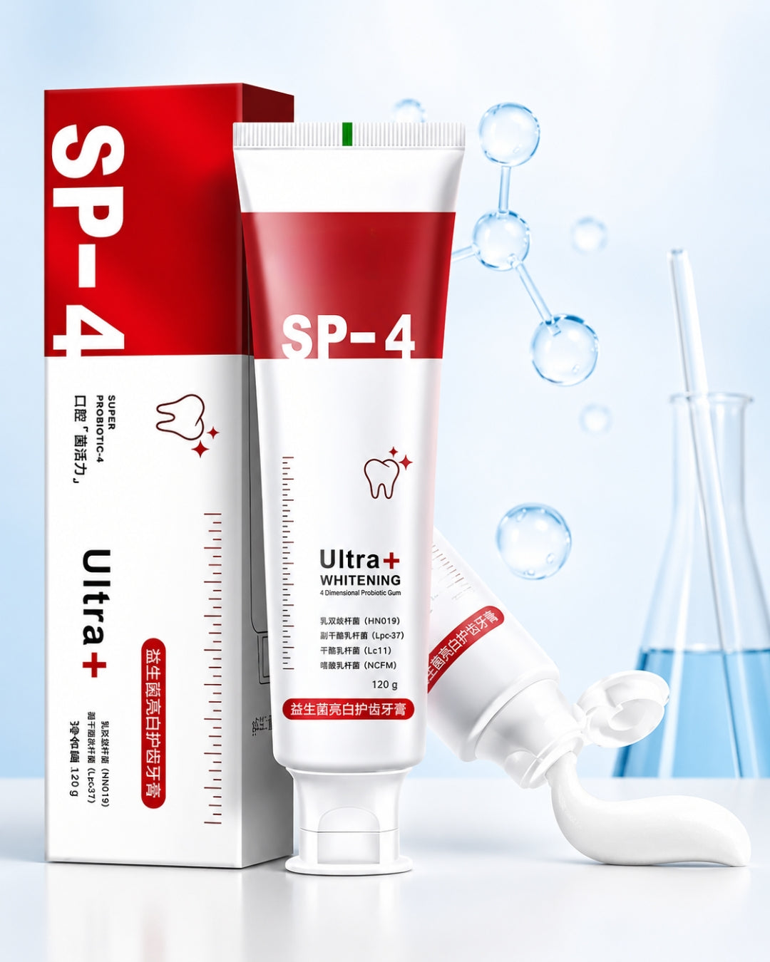 Sp-4 probiotic whitening toothpaste, Teeth Whitener Toothpaste, Natural Tooth Whitener