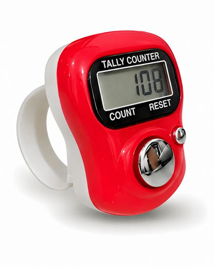Digital Finger Tally Counter for Mantra Jap, Meditation, Prayer, Cricket Umpire & Sports | LCD Clicker Counter | Multicolour