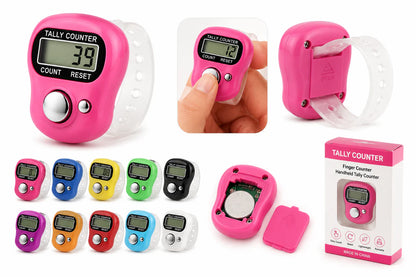 Mini Digital Tally Counter Finger Ring | Electronic Chanting Count Machine for Mantra Jap, Meditation, Prayer & Cricket Umpire