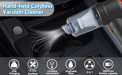 3 in 1 Portable Car Vacuum Cleaner